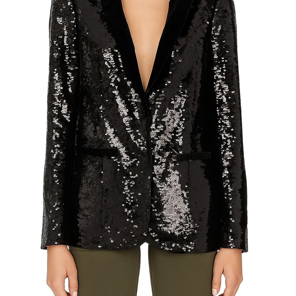 Cami NYC Black Sequin Blazer